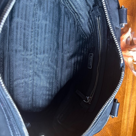 Prada Bauletto Black Nylon Leather Shoulder Bag With
Authentication Card - Picture 11 of 15